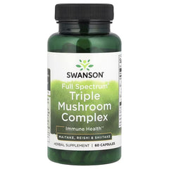 Swanson Vitamins, Full Spectrum® Triple Mushroom Complex, 60 Capsules