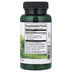 Swanson Vitamins, Wild Blueberry with Whole Wild Blueberries, 250 mg, 90 Veggie Capsules