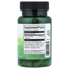 Swanson Vitamins, Thymus Glandular, 500 mg, 60 Capsules