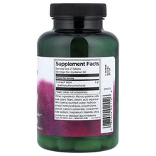MSM dietary supplement bottle, black cap, back Supplement Facts label, serving size 2