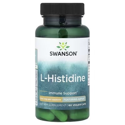 Swanson Vitamins, L-Histidine, 500 mg, 60 Vegan Caps