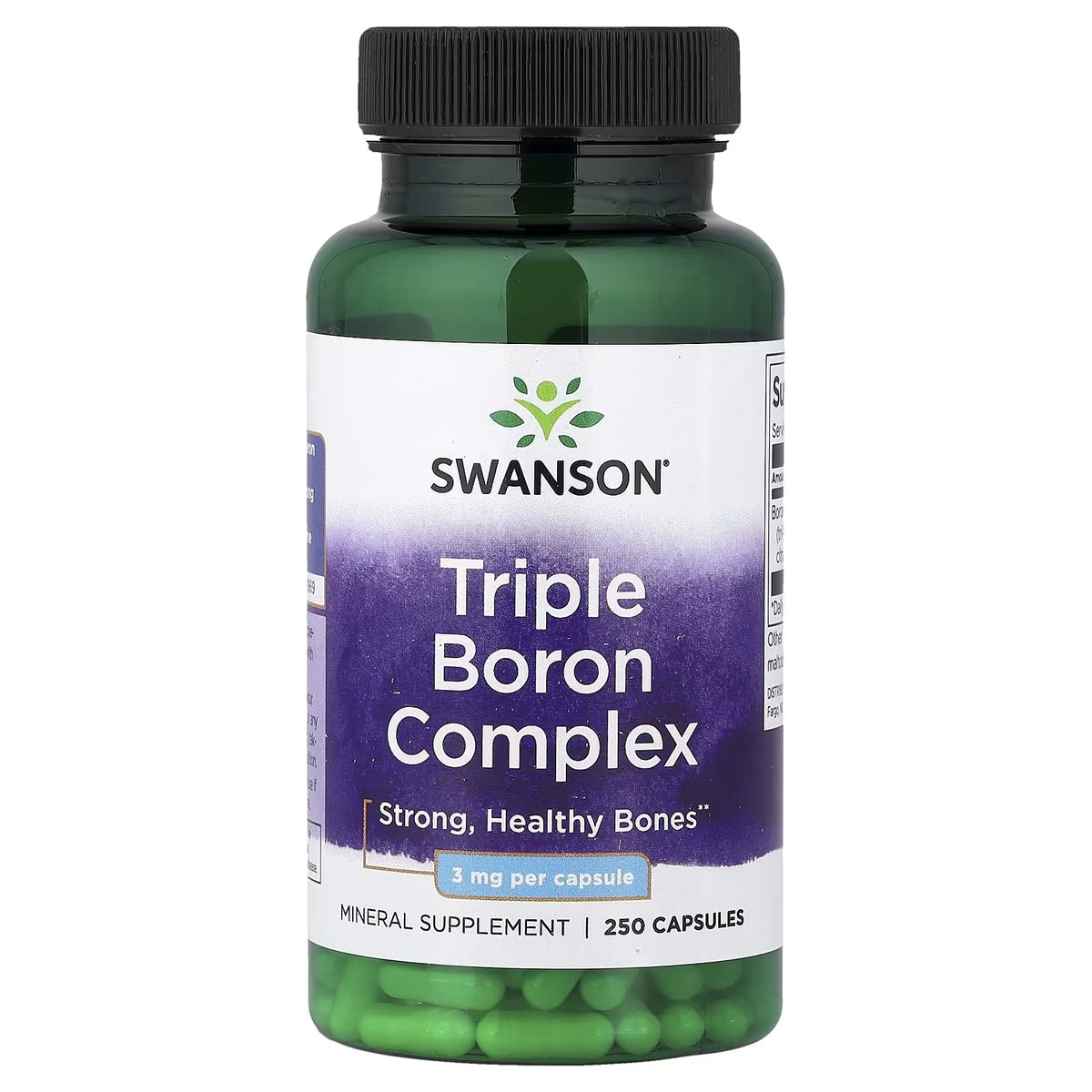 Swanson Vitamins, Triple Boron Complex, 3 mg, 250 Capsules