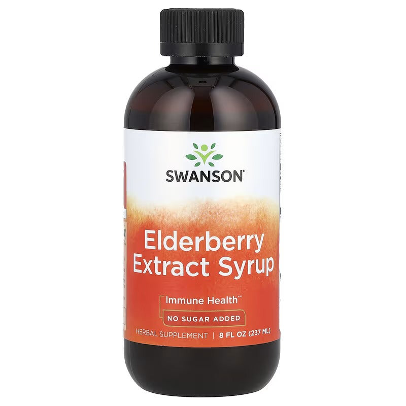 Swanson Vitamins, Elderberry Extract Syrup, 8 fl oz (237 ml)