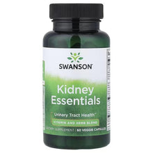 Swanson Kidney Essentials supplement bottle, front label, 60 veggie capsules