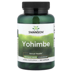 Swanson Vitamins Yohimbe, Standardized, 500 mg, 120 Capsules