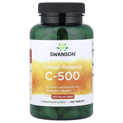 Swanson Vitamins, Timed-Release C-500, 250 Tablets