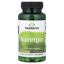 Swanson Naringin antioxidant support supplement bottle, 500 mg, 60 capsules