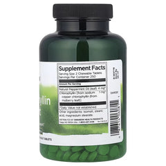 Swanson Vitamins, Chlorophyllin & Mint, 500 Chewable Tablets