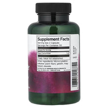 Swanson Sea Cucumber supplement bottle back label with Supplement Facts and barcode
