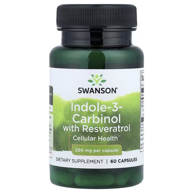 Swanson Vitamins, Indole-3-Carbinol with Resveratrol, 60 Capsules