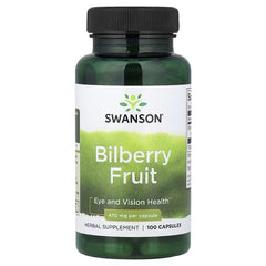 Swanson Vitamins, Bilberry Fruit, 470 mg, 100 Capsules