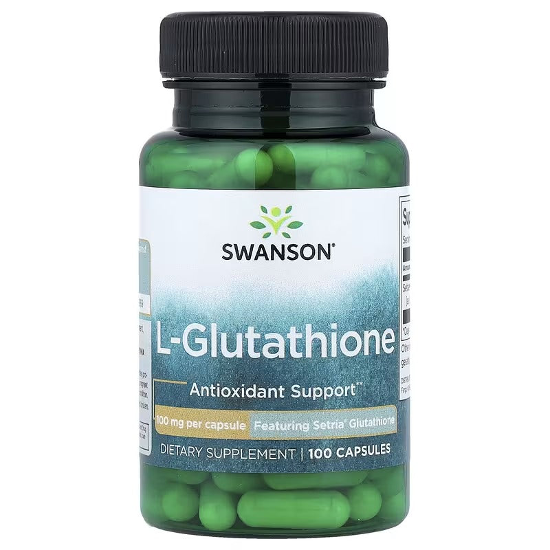 Swanson Vitamins, L-Glutathione, 100 mg, 100 Capsules