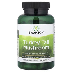 Swanson Vitamins, Turkey Tail Mushroom, 120 Capsules (500 mg per Capsule)