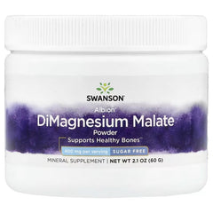 Swanson Vitamins, Albion® DiMagnesium Malate Powder, Sugar Free, 60 g (2.1 oz)