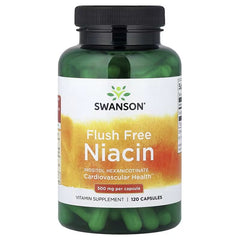 Swanson Vitamins, Flush Free Niacin, 500 mg, 120 Capsules