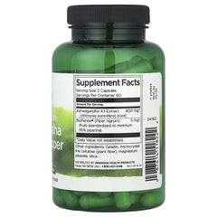 Swanson Vitamins, High Absorption Ashwagandha & Black Pepper, 120 Capsules