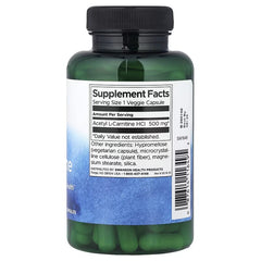 Swanson Vitamins Acetyl L-Carnitine, 500 mg, Veggie Capsules