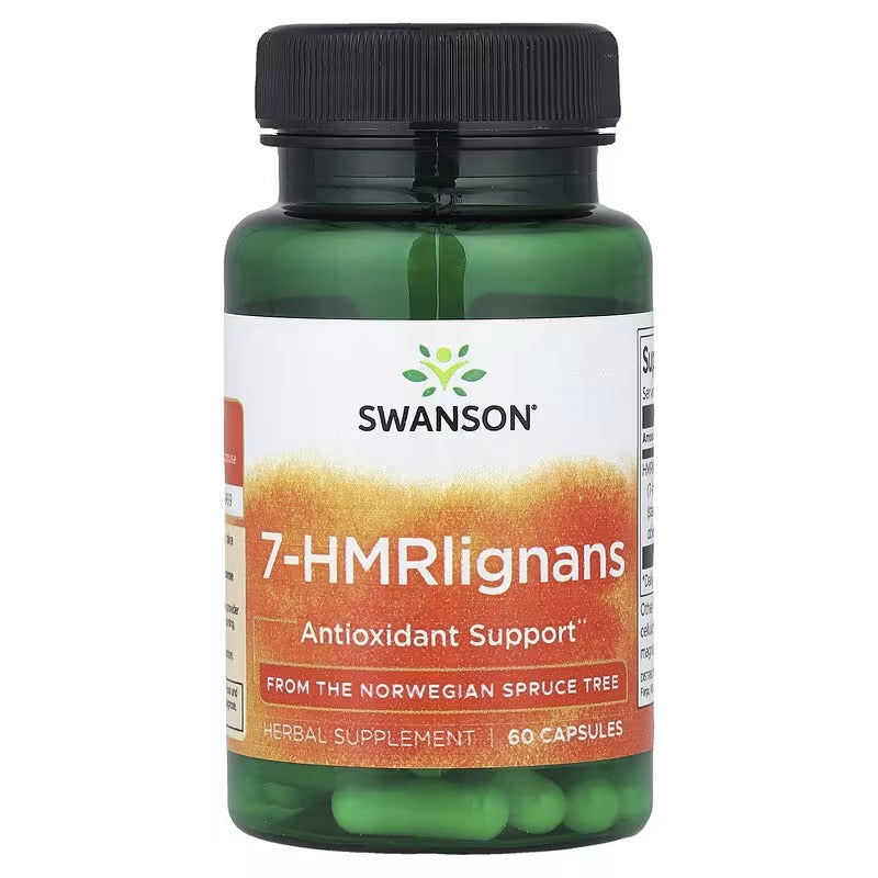 Swanson Vitamins, 7-HMR lignans, 60 Capsules (40 mg per Capsule)