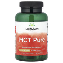 Swanson Vitamins MCT Pure supplement bottle with black cap, labeled "MCT Pure"