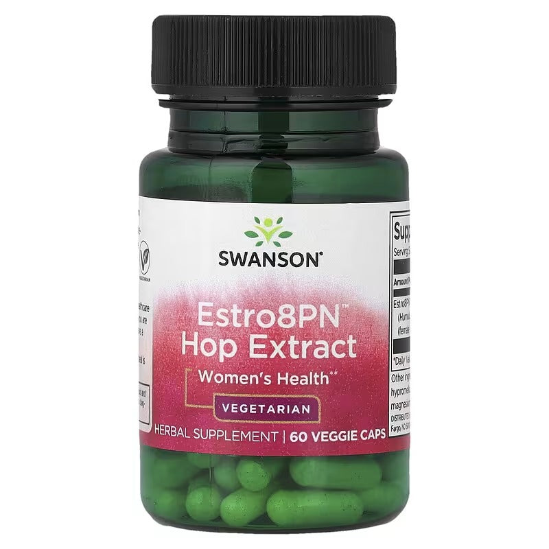 Swanson Vitamins, Estro8PN™ Hop Extract, Women's Health, 60 Veggie Caps (10 mg per Capsule)