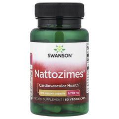 Swanson Vitamins, Nattozimes®, 195 mg, 60 Veggie Caps
