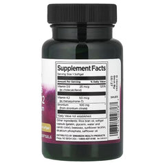 Swanson Vitamins, Vitamins D3 and K2 with Strontium, 60 Capsules