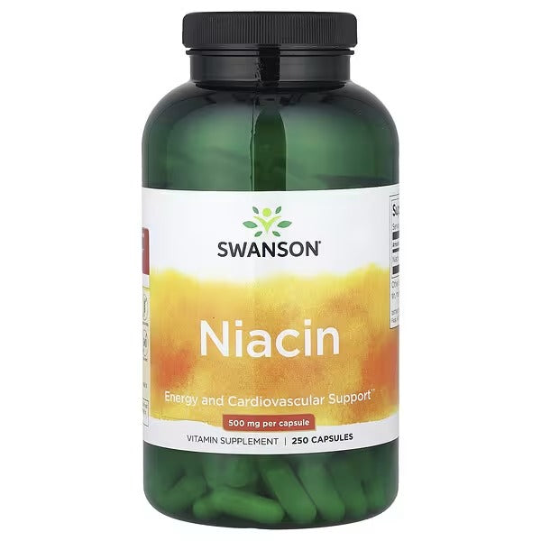 Swanson Vitamins, Niacin, 500 mg, 250 Capsules
