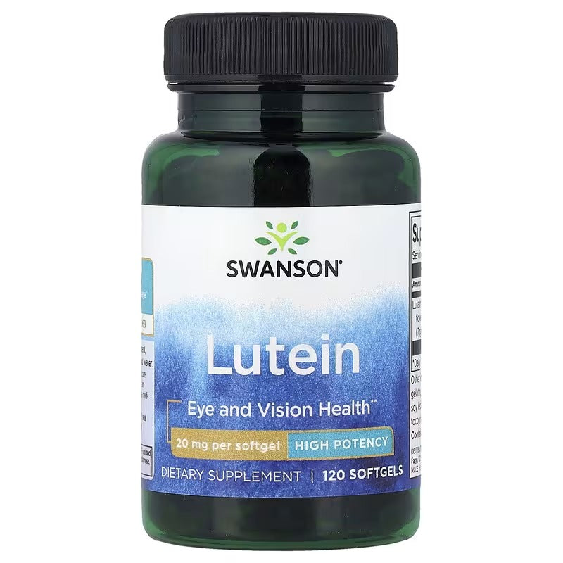Swanson Vitamins, Lutein, High Potency, 20 mg, 120 Softgels