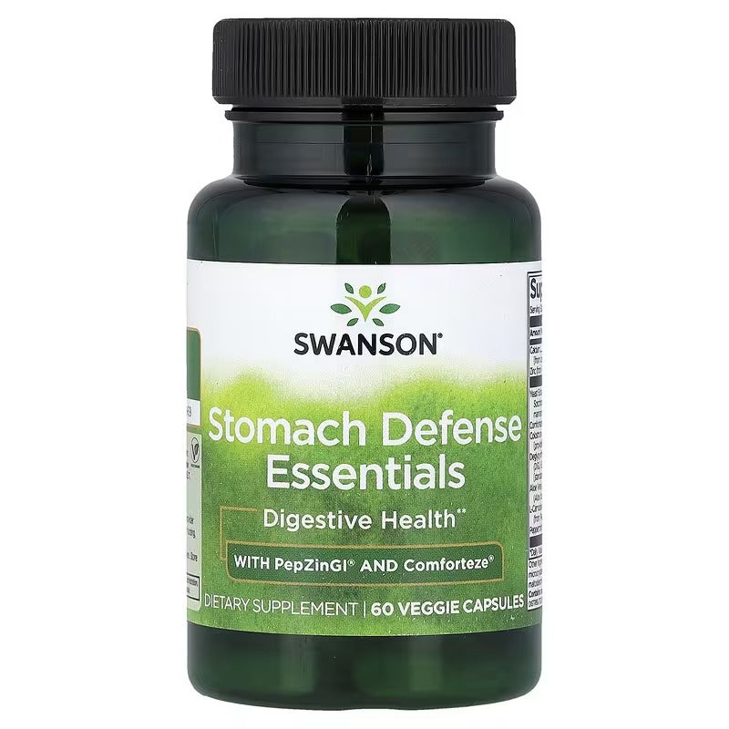 Swanson Vitamins, Stomach Defence Essentials, 60 Veggie Capsules