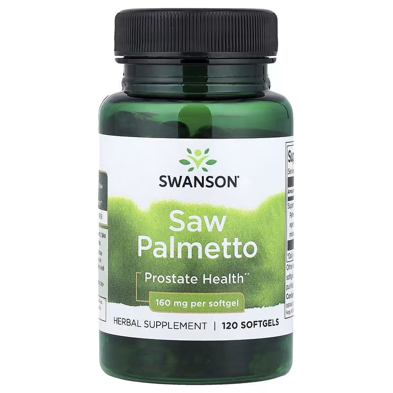 Swanson Vitamins, Saw Palmetto, 160 mg, 120 Softgels
