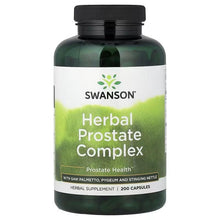 SWANSON Herbal Prostate Complex bottle with green front label, 200 capsules