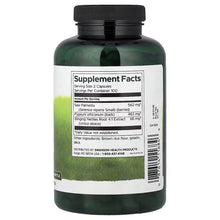 SWANSON Herbal Prostate Complex bottle back with Supplement Facts panel