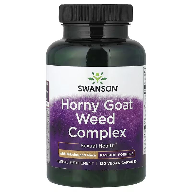 Swanson Vitamins, Horny Goat Weed Complex with Tribulus Terrestis and Maca, 120 Vegan Capsules