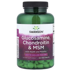 Swanson Vitamins, Glucosamine, Chondroitin & MSM, 360 Mini Tablets