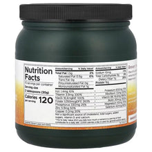 Brewer's yeast powder supplement jar back label with Nutrition Facts panel