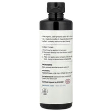 SWANSON organic castor oil bottle, back label with directions and ingredients