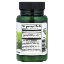 Berberine supplement bottle back label with Supplement Facts and barcode