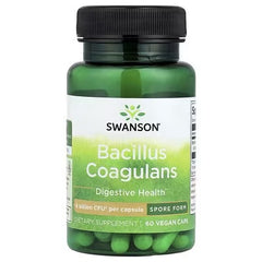 Swanson Vitamins, Bacillus Coagulans, 6 Billion CFU, 60 Vegan Caps