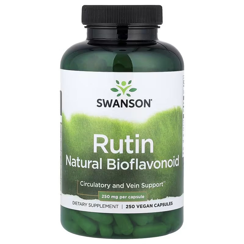 Swanson Vitamins, Rutin, Natural Bioflavonoid, 250 mg, 250 Vegan Capsules