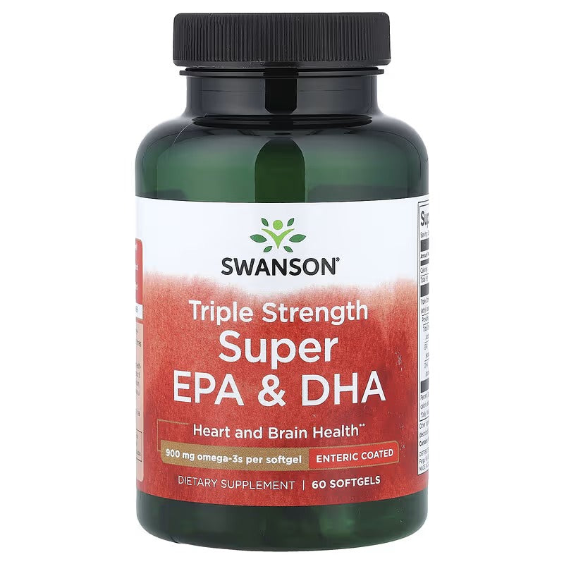 Swanson Vitamins, Super EPA & DHA, 900 mg, 60 Capsules
