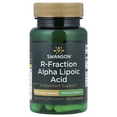Swanson Vitamins, R-Fraction Alpha Lipoic Acid, Triple Strength, 300 mg, 30 Capsules