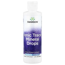 Swanson Ionic Trace Mineral Drops supplement bottle, front label