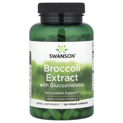 Swanson Vitamins, Broccoli Extract with Glucosinolates, 120 Vegan Capsules (600 mg per Capsule)