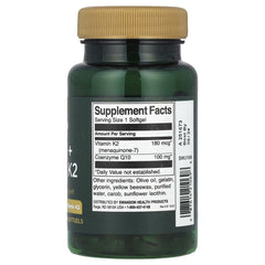 Swanson Vitamins, CoQ10 + Vitamin K2, 60 Softgels