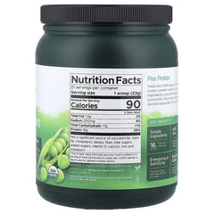 Swanson Vitamins, 100% Organic Pea Protein Powder, Unflavoured, 1.1 lb (503 g)