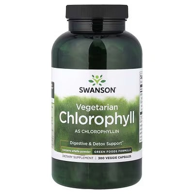 Swanson Vitamins, Chlorophyll, 300 Veg Capsules