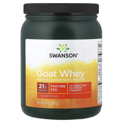 Swanson Vitamins, Goat Whey Protein Concentrate Powder, Unsweetened, 14 oz (397 g)