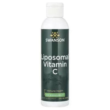 Swanson Liposomal Vitamin C supplement bottle, white cap, green label