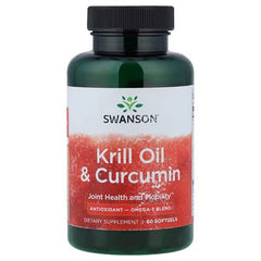 Swanson Vitamins, Krill Oil & Curcumin, 60 Softgels