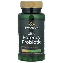 Swanson Vitamins, Ultra Potency Probiotic, 66.5 Billion CFU, 60 Vegan EMBO Caps® AP